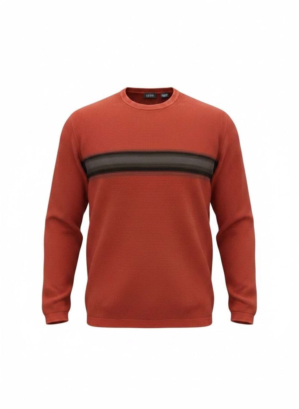 IZOD Men's Chest Stripe Textured Knit Cotton Sweater
A90